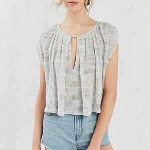 Kimchi Blue Shirred Keyhole Tank Top